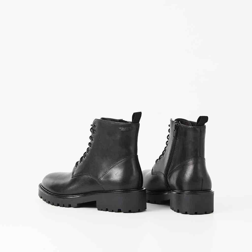 Kenova Lace Up Ankle Boot - Black - re - souL