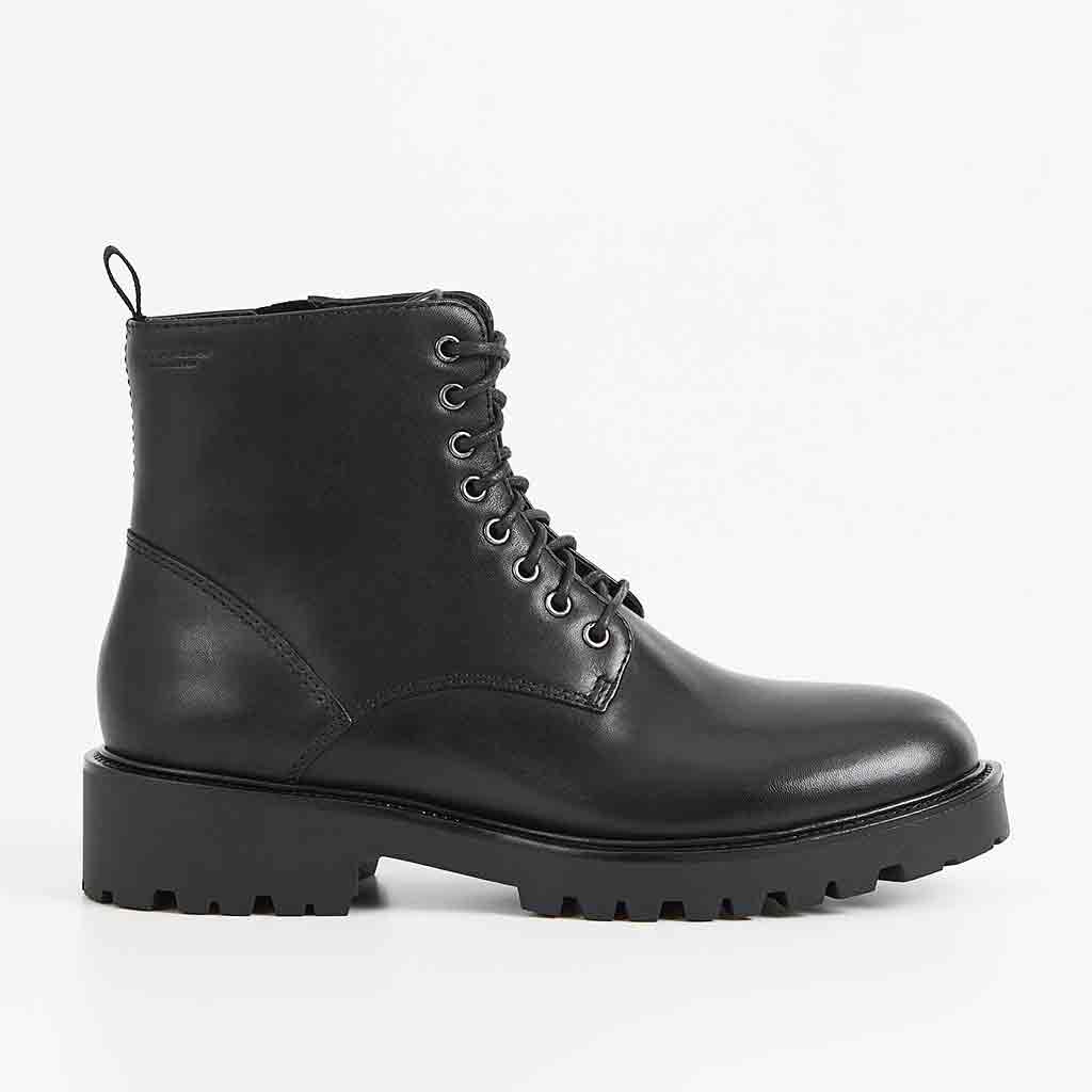 Kenova Lace Up Ankle Boot - Black - re - souL