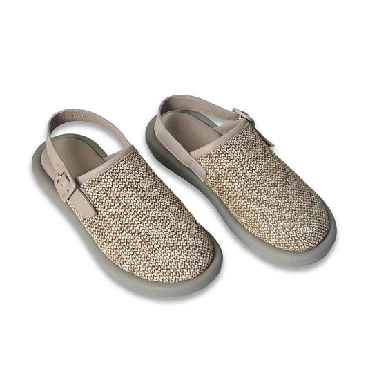 Keten Linen Clog - Grey - re - souL