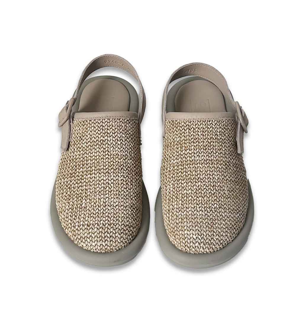 Keten Linen Clog - Grey - re - souL