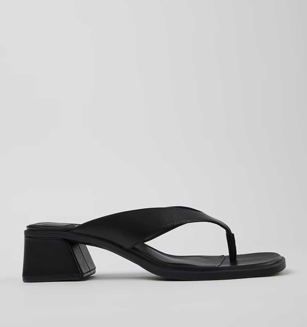 Kora Thong Sandal - Black - re - souL