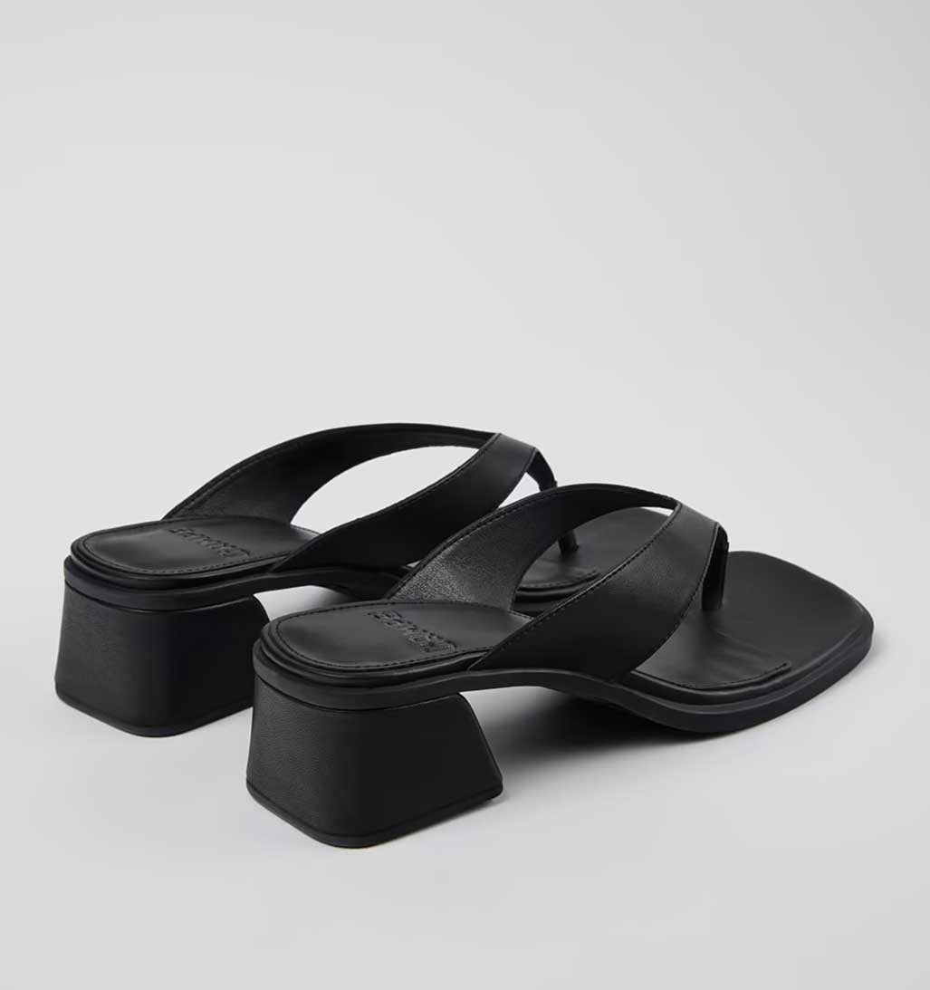 Kora Thong Sandal - Black - re - souL