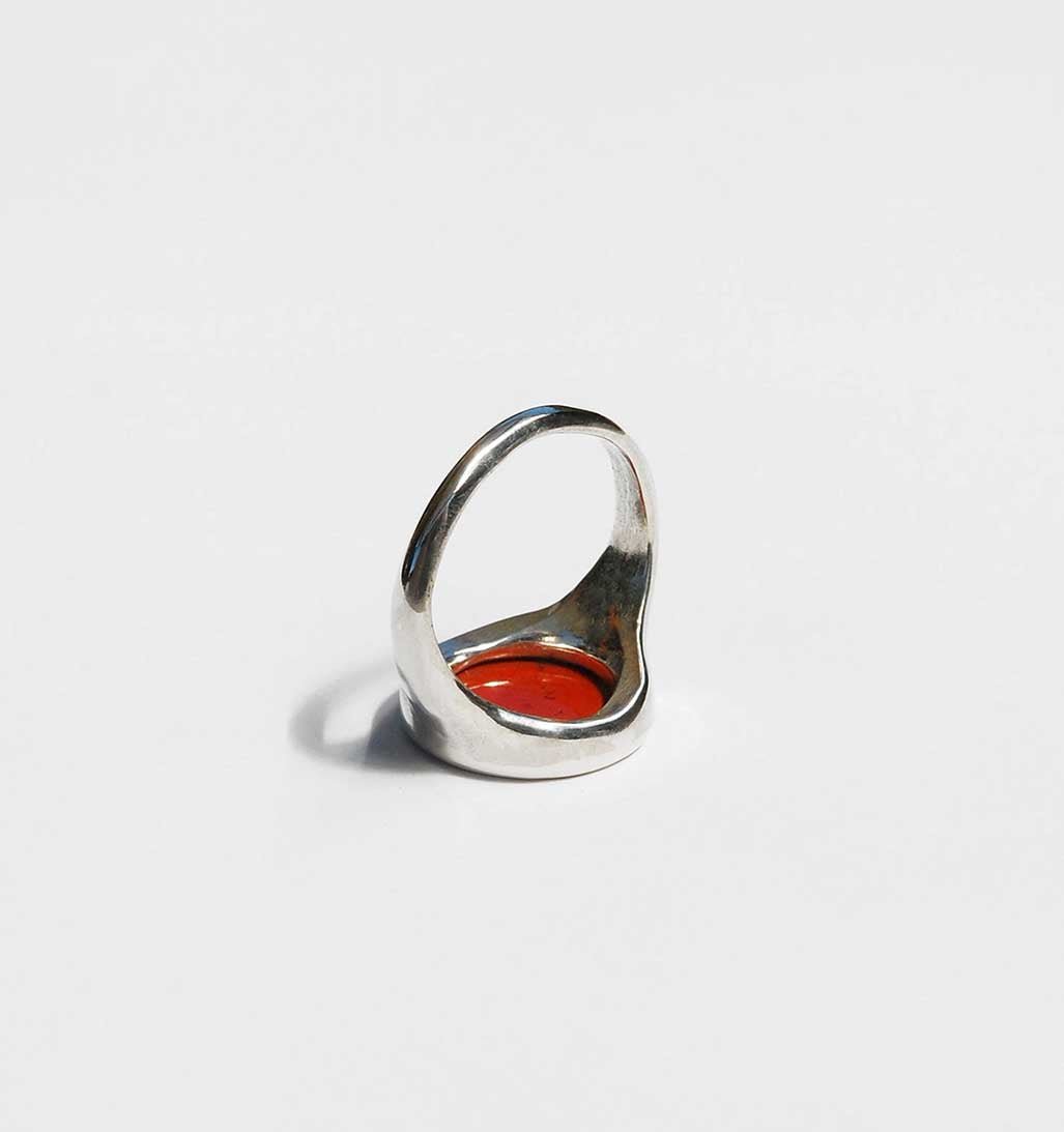 Lacuna Red Jasper Ring - Silver - re - souL
