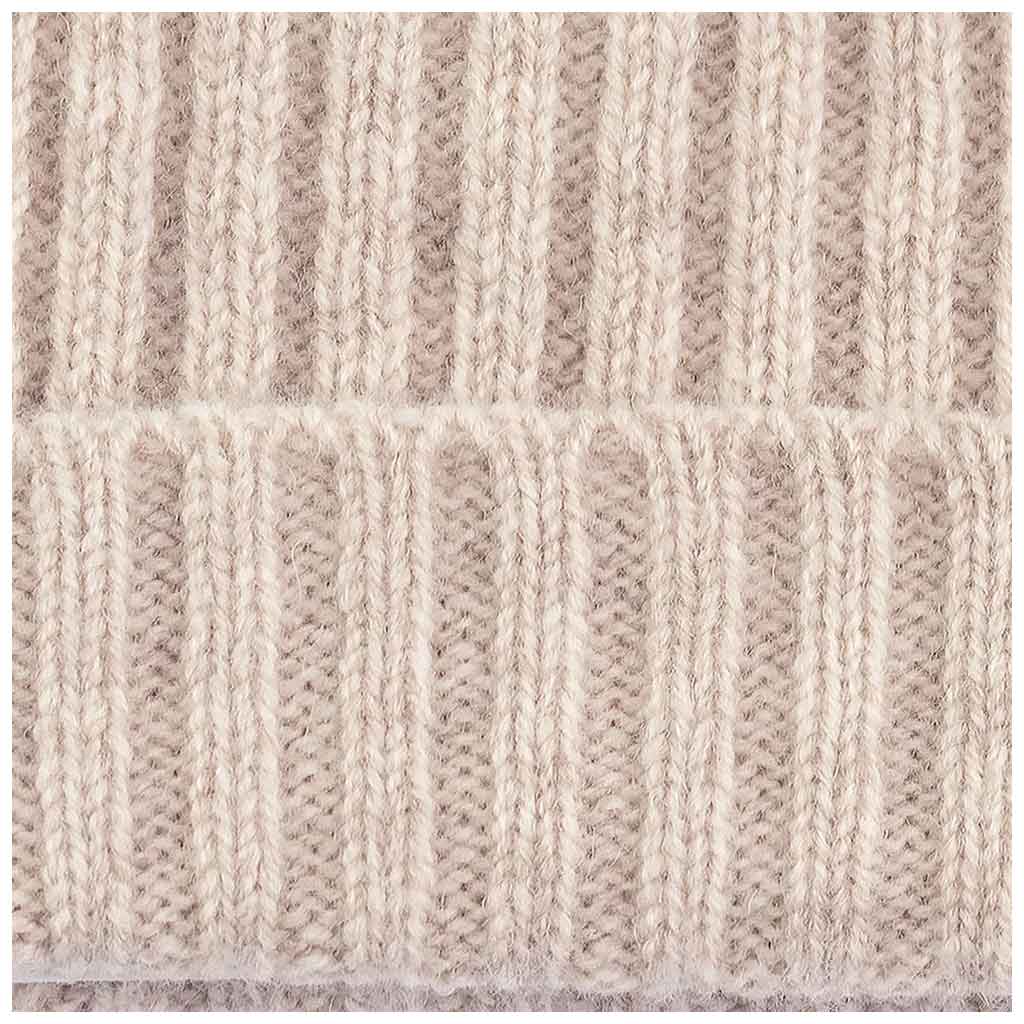 Lambswool Rib Beanie Linen - re - souL