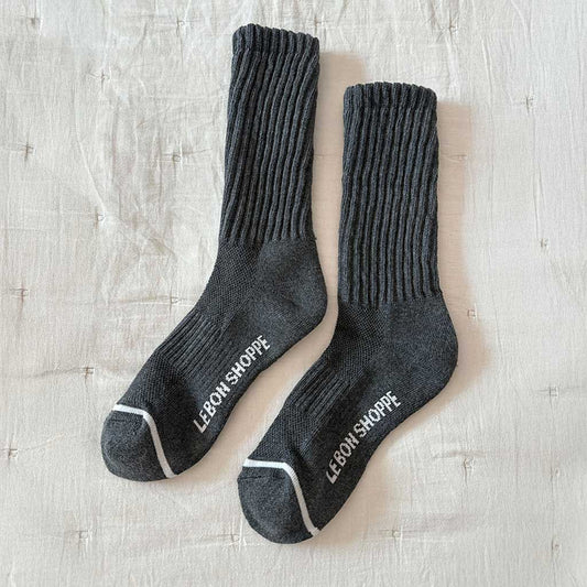 LBS Ballet Socks - Charcoal - re - souL