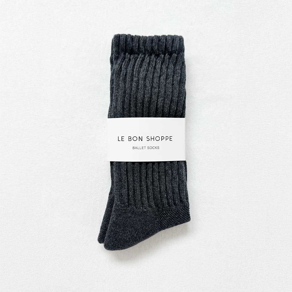 LBS Ballet Socks - Charcoal - re - souL