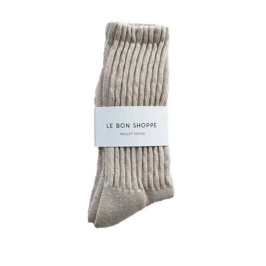 LBS Ballet Socks - Oatmeal - re-souL