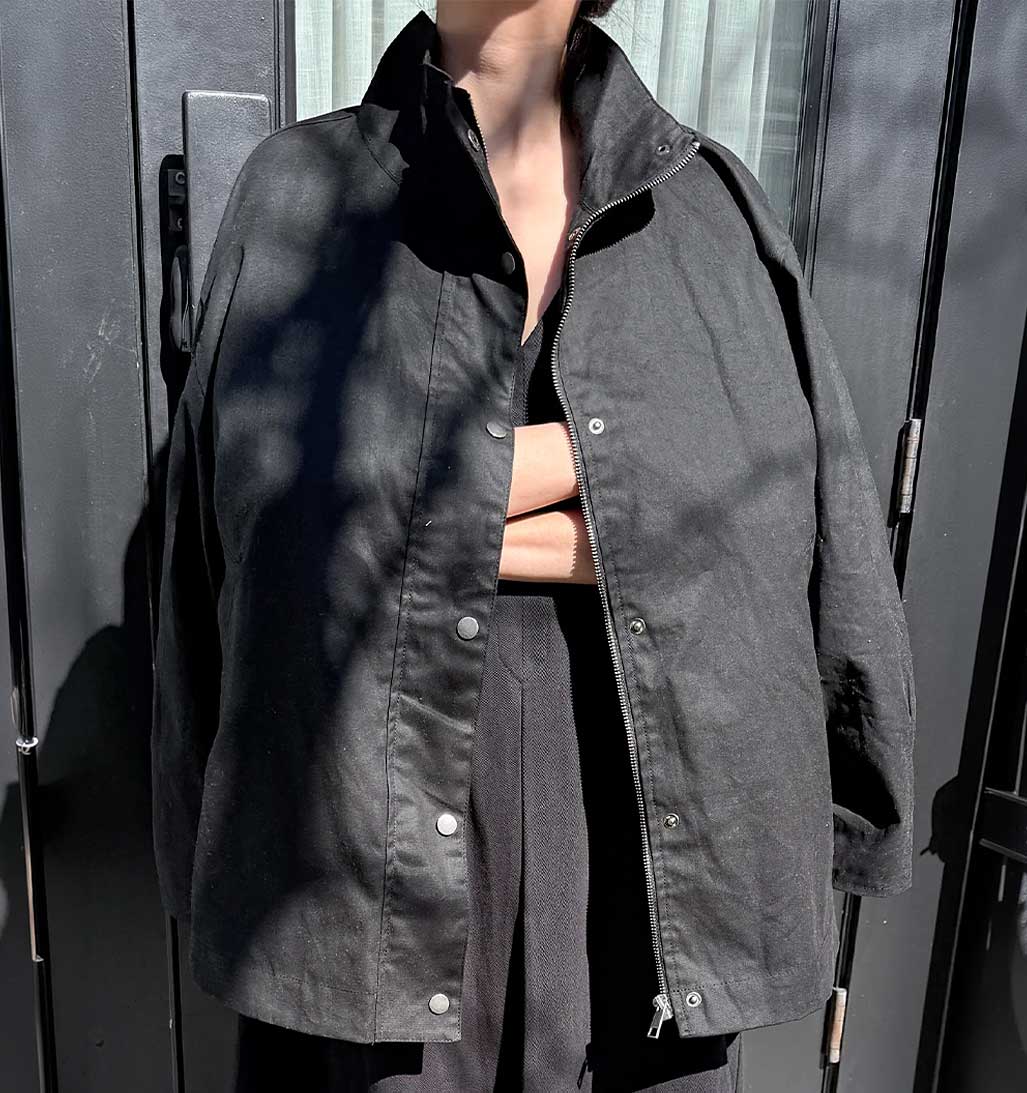 LBS Blair Waxed Cotton Jacket - Black - re - souL