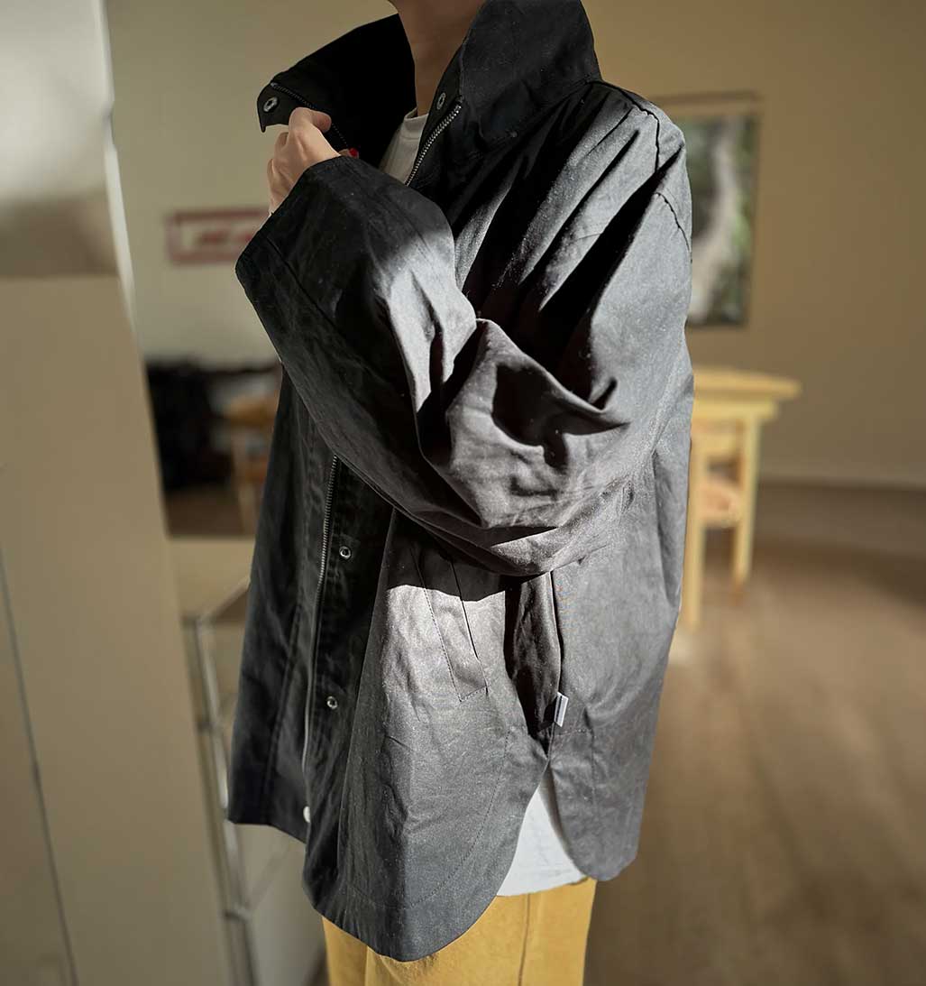 LBS Blair Waxed Cotton Jacket - Black - re - souL