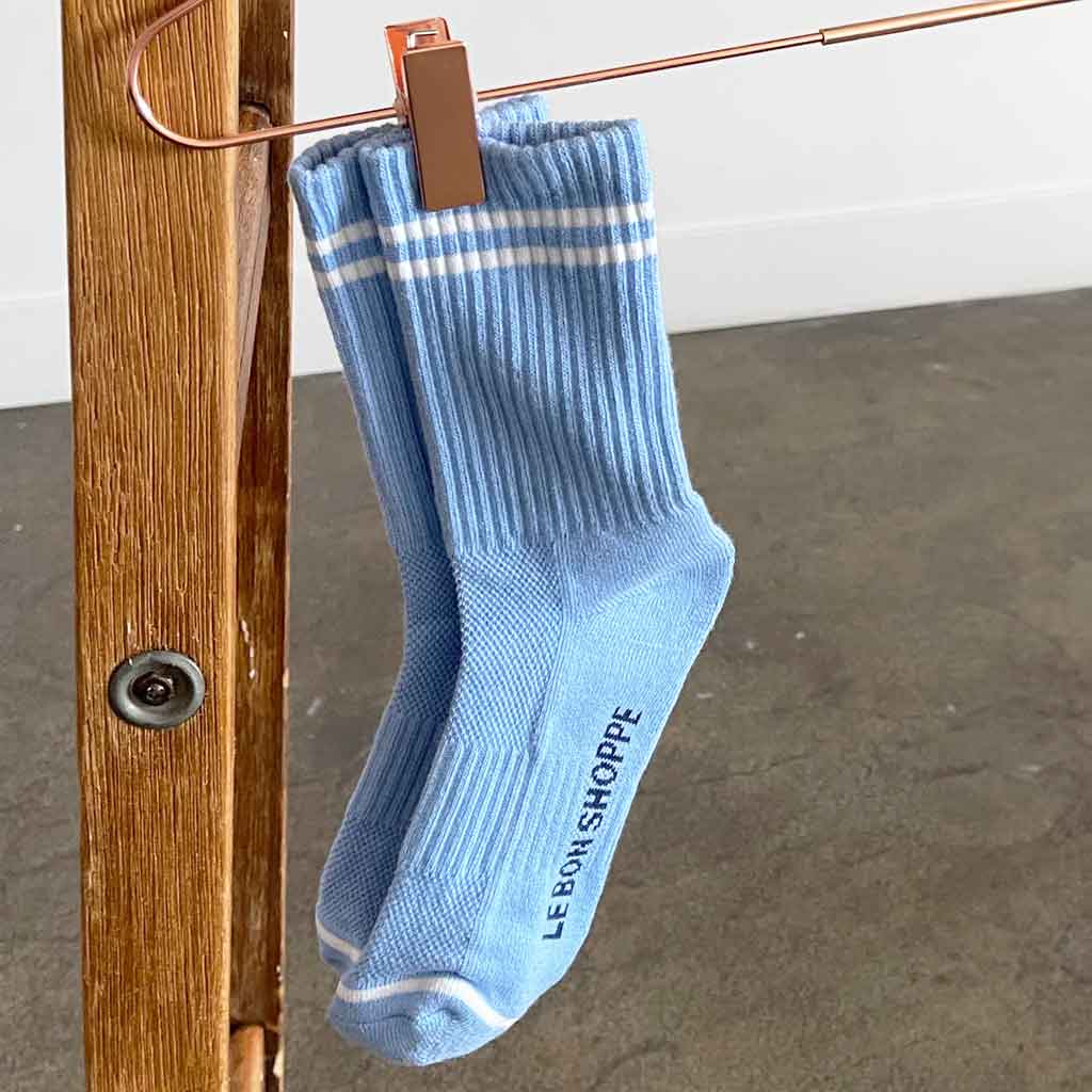 LBS Boyfriend Socks French Blue - re - souL