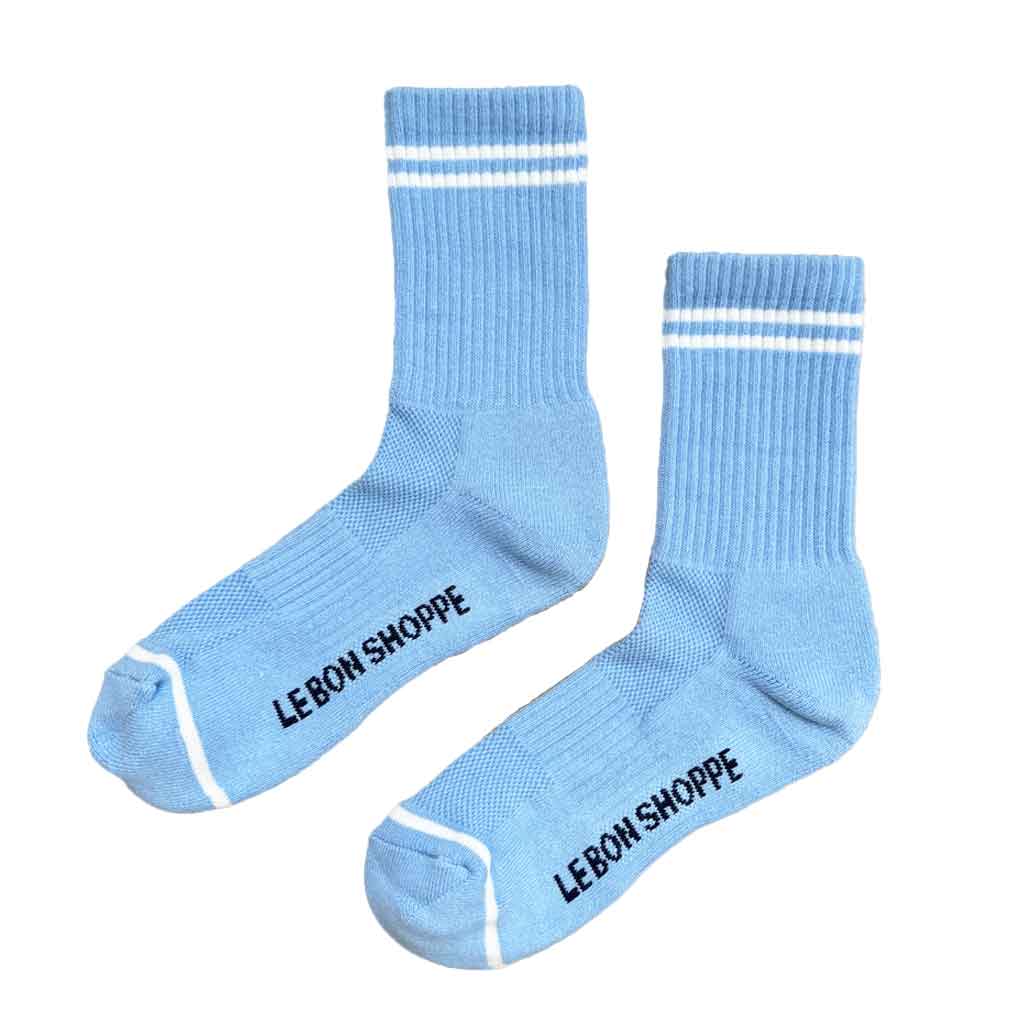 LBS Boyfriend Socks French Blue - re - souL