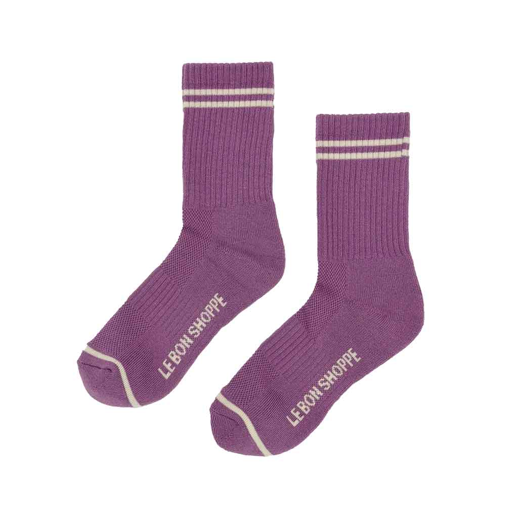 LBS Boyfriend Socks - Grape - re - souL