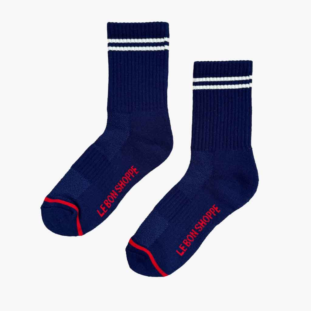 LBS Boyfriend Socks Navy - re - souL