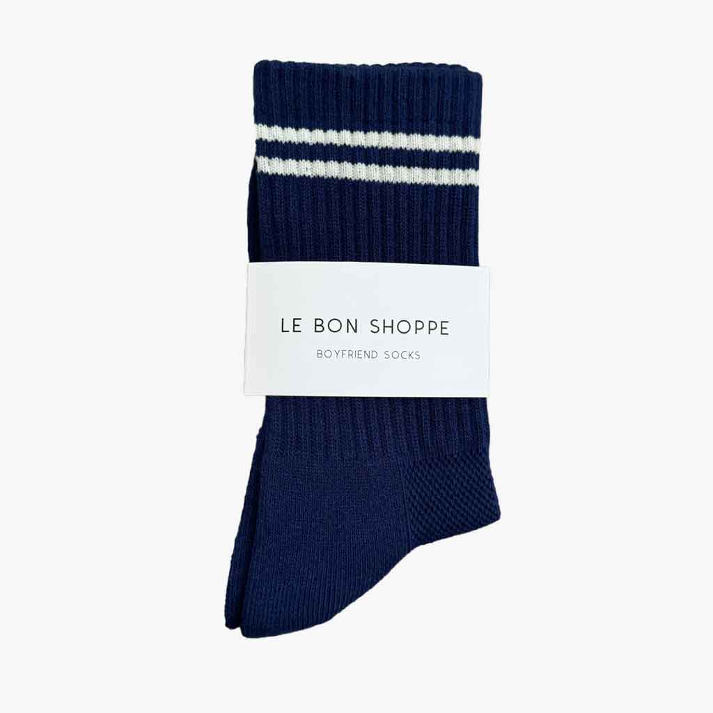 LBS Boyfriend Socks Navy - re - souL