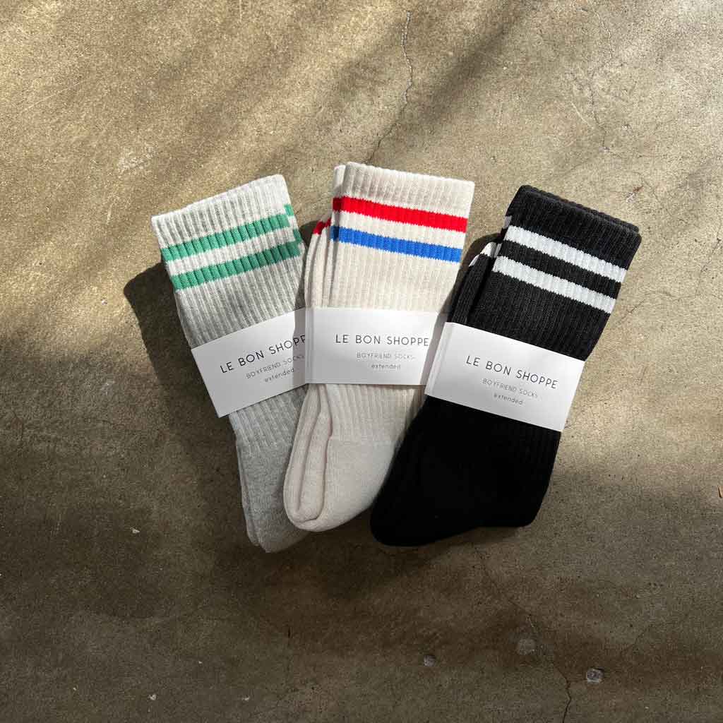 LBS Boyfriend Socks - Noir - re - souL