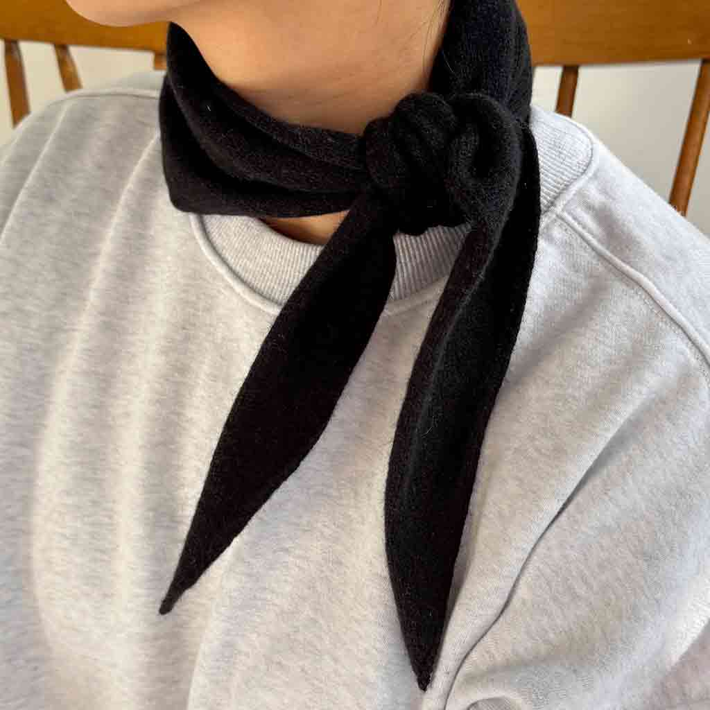 LBS Cashmere Bandana - Black - re - souL