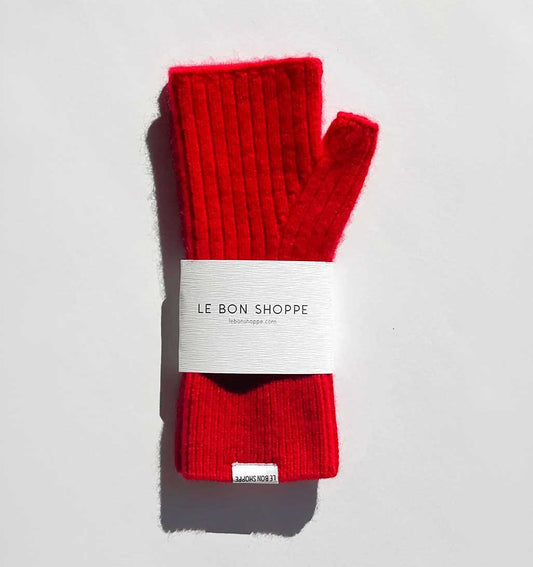 LBS Cashmere Wrist Warmers - Red - re-souL