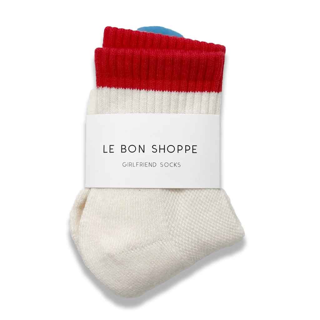 LBS Color Block Girlfriend socks - Blue/Red - re - souL