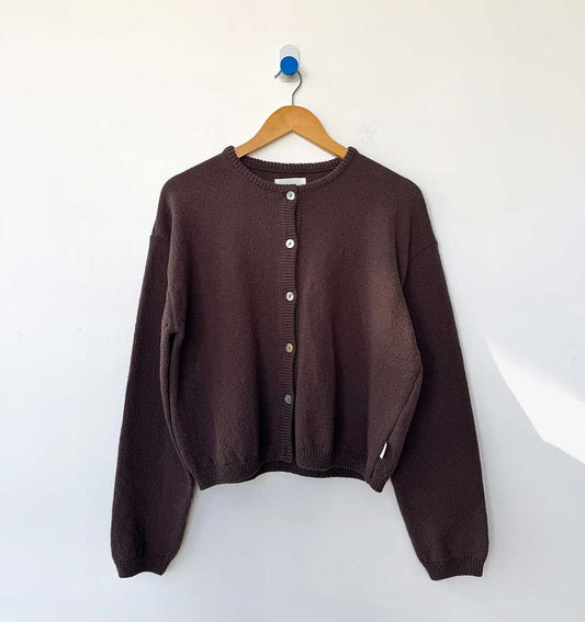 LBS Cotton Leila Cardigan - Brown - re - souL