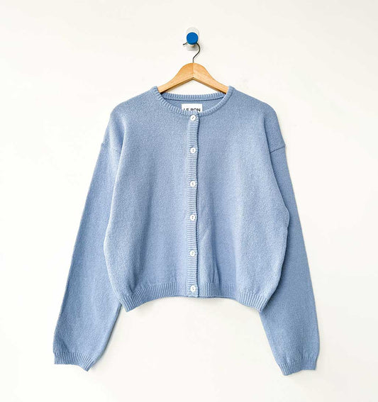 LBS Cotton Leila Cardigan - Cornflower Blue - re - souL