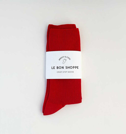 LBS Crisp Step Sock - Red - re-souL