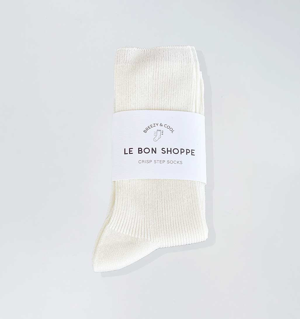 LBS Crisp Step Sock - White - re-souL