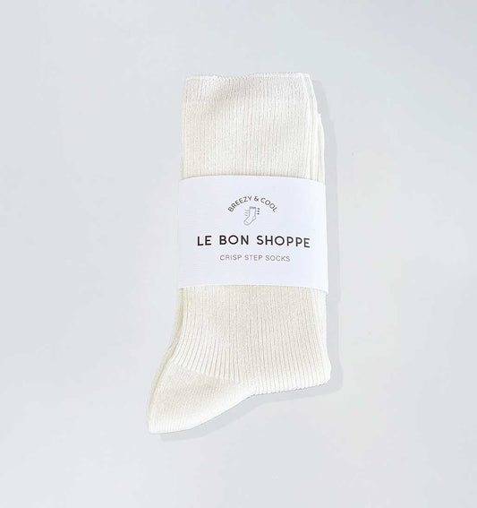 LBS Crisp Step Sock - White - re-souL