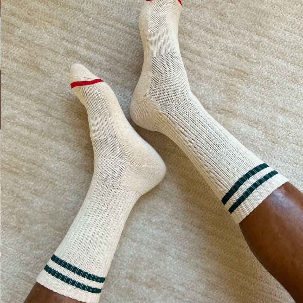 LBS Extended Boyfriend Socks - Oatmeal - re - souL