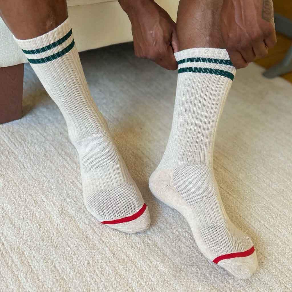 LBS Extended Boyfriend Socks - Oatmeal - re - souL