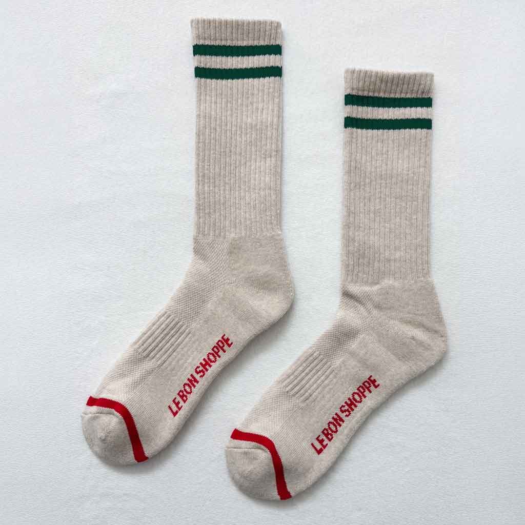 LBS Extended Boyfriend Socks - Oatmeal - re - souL