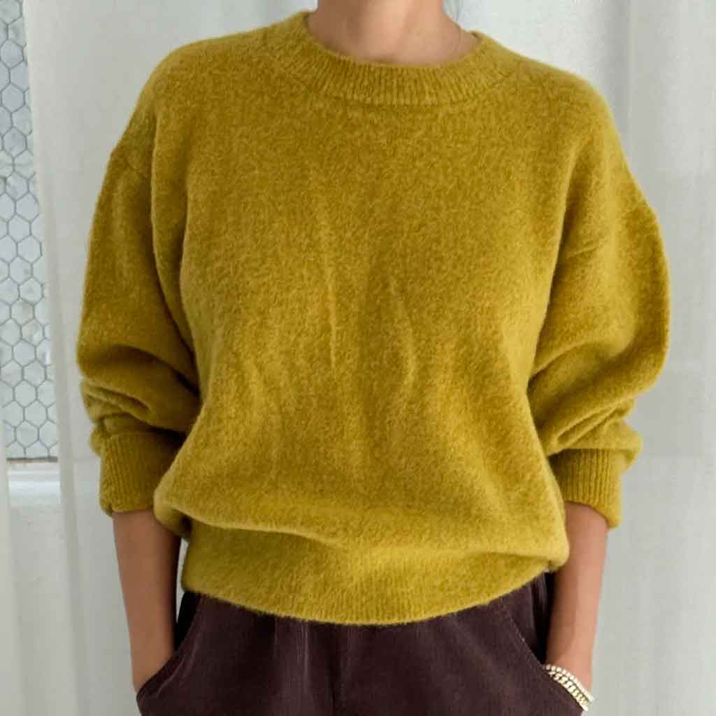LBS Finn Mohair Sweater - Bistro Yellow - re - souL