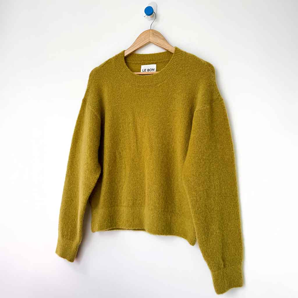 LBS Finn Mohair Sweater - Bistro Yellow - re - souL