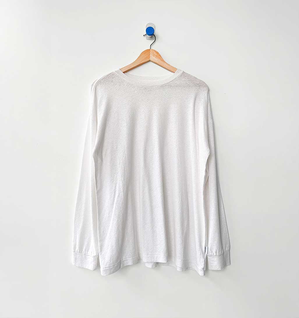 LBS Haze Linen Blend Tee - White - re - souL