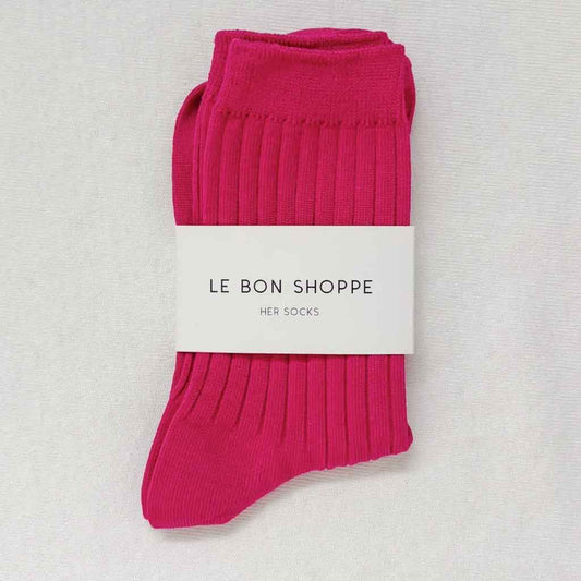 LBS Her Socks - Fuchsia - re - souL