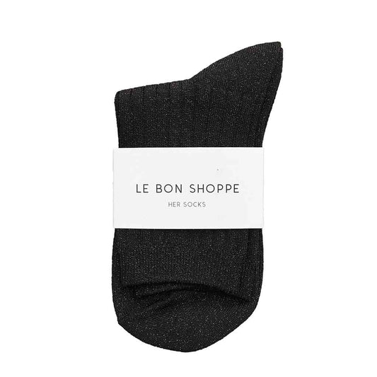 LBS Her Socks Modal Lurex - Copper Black - re - souL