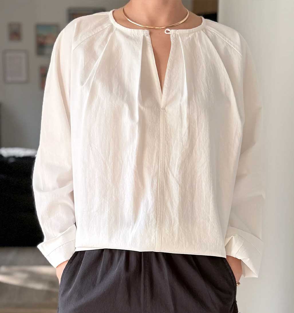 LBS Julienne Long Sleeve Top - White - re - souL