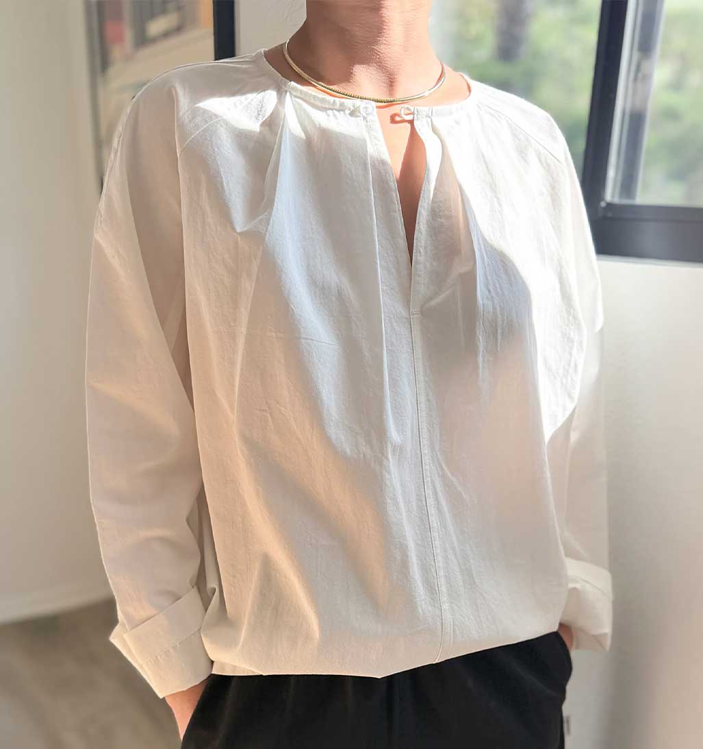 LBS Julienne Long Sleeve Top - White - re - souL