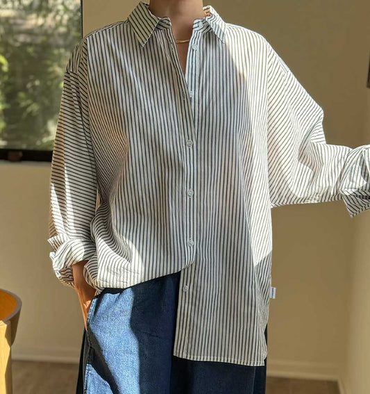 LBS Light Weight Owen Shirt - Denim Stripe - re-souL