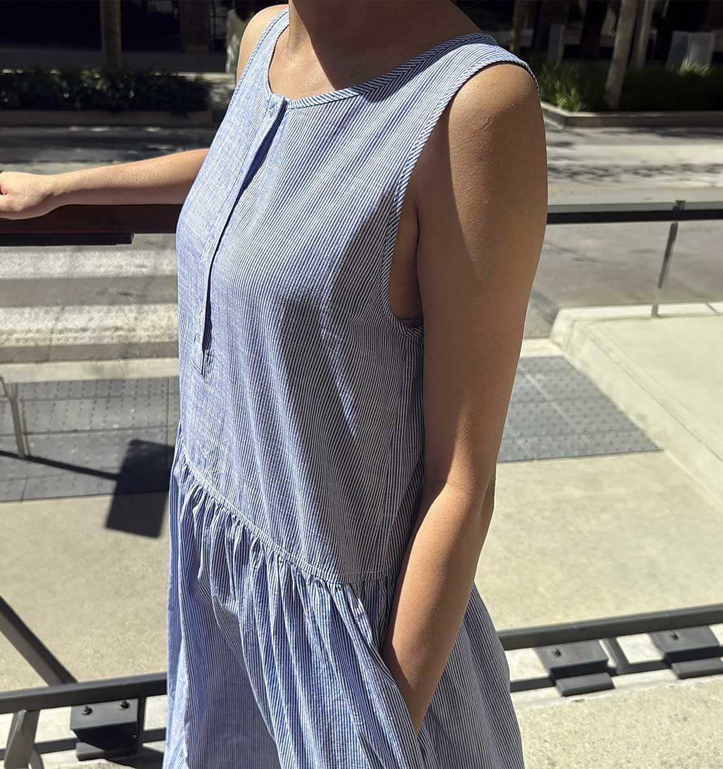 LBS Marianne Dress - Blue Stripe - re - souL
