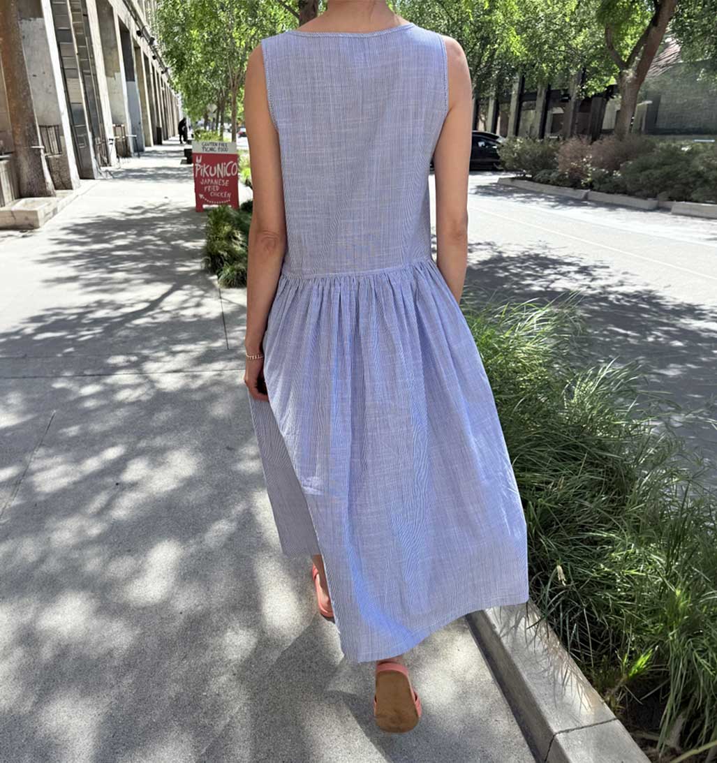 LBS Marianne Dress - Blue Stripe - re - souL