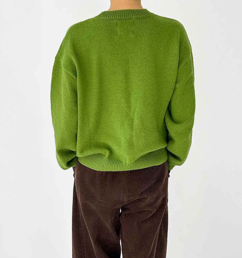 LBS Milo Cotton Sweater - Avocado - re - souL