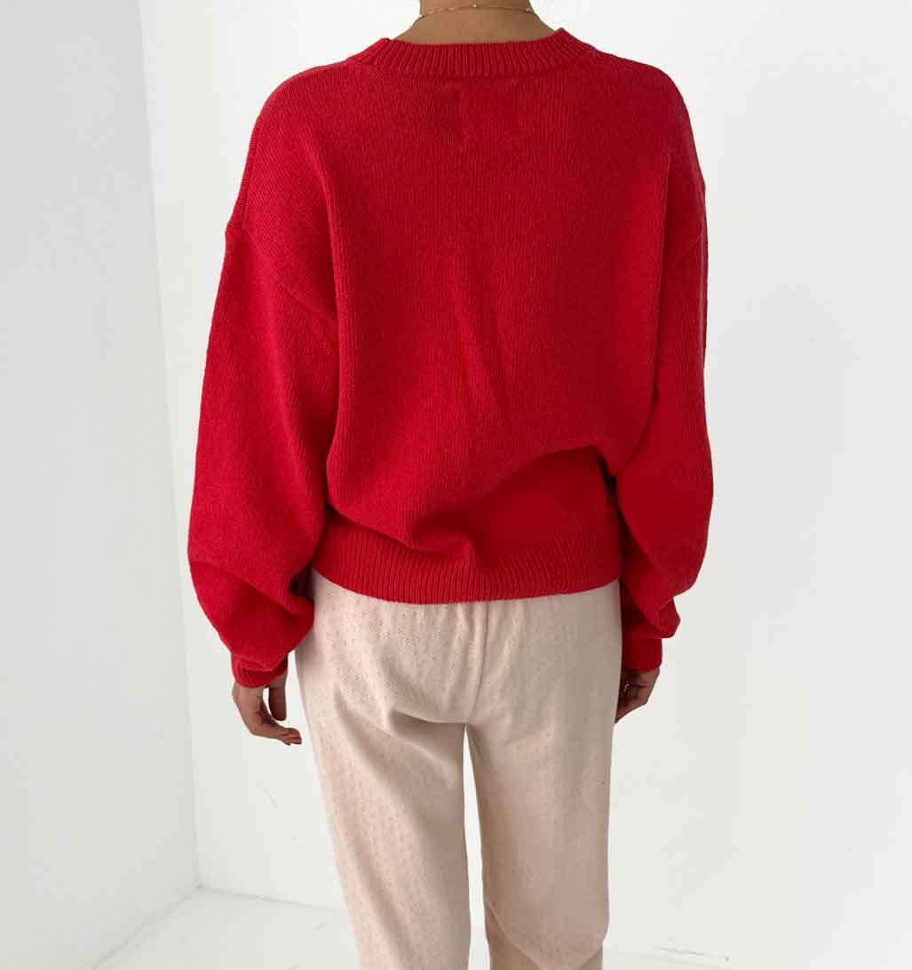 LBS Milo Cotton Sweater - Chili - re - souL