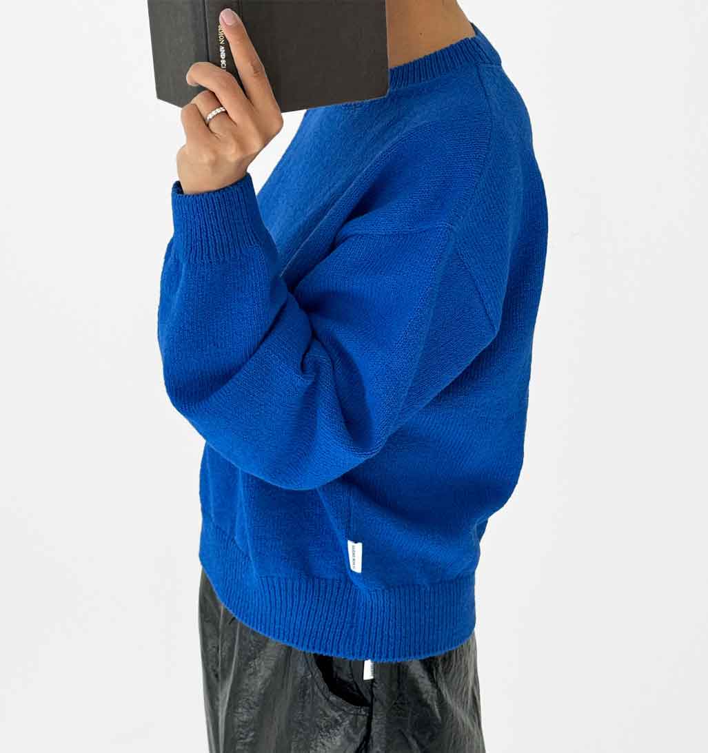 LBS Milo Cotton Sweater - Cobalt - re - souL