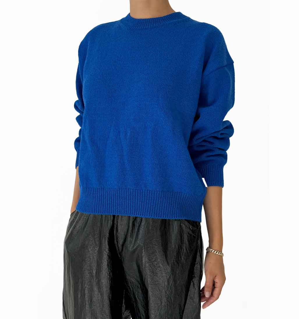 LBS Milo Cotton Sweater - Cobalt - re - souL