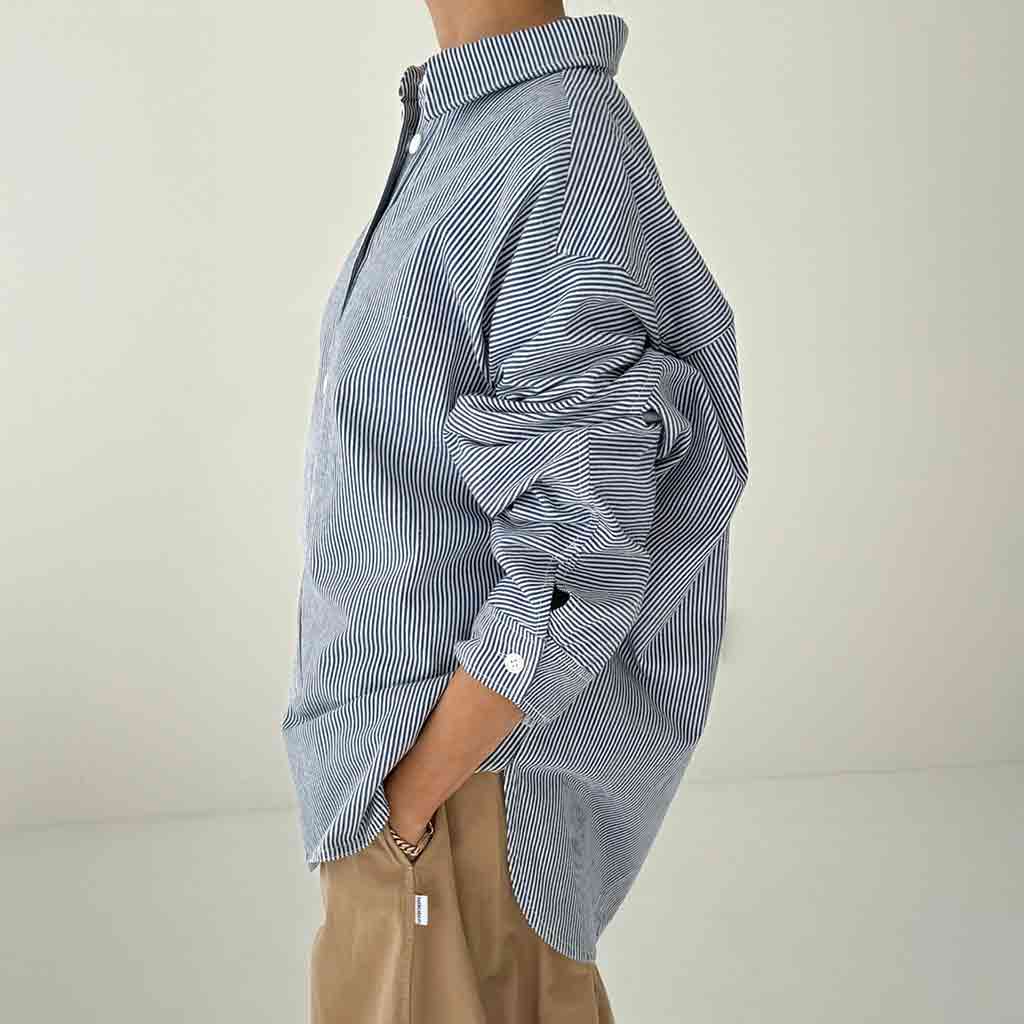 LBS Owen Denim Shirt - Blue Stripe - re - souL