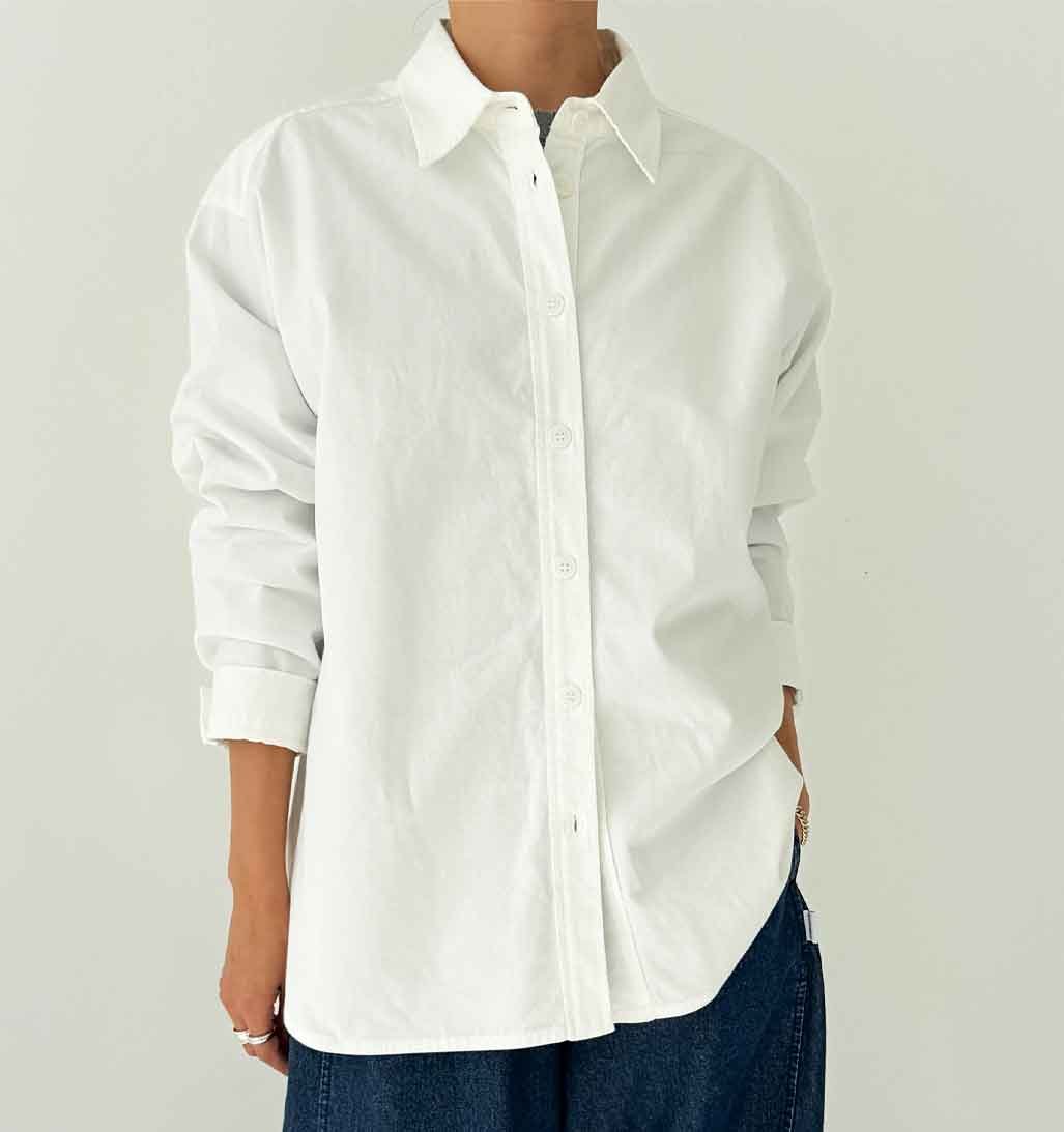 LBS Owen Denim Shirt - White - re - souL