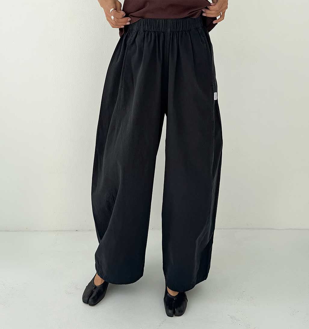 LBS Parachute Pants - Black - re-souL
