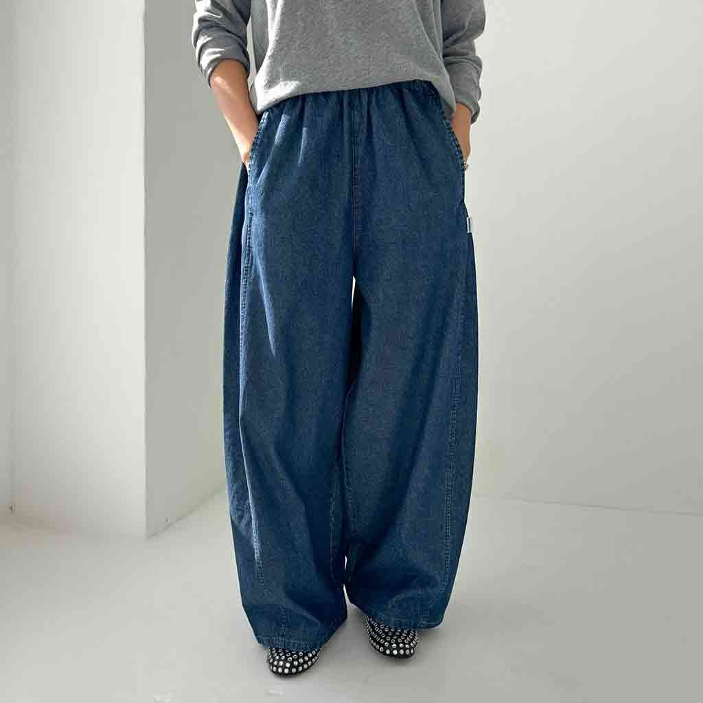 LBS Parachute Pants - Denim - re - souL