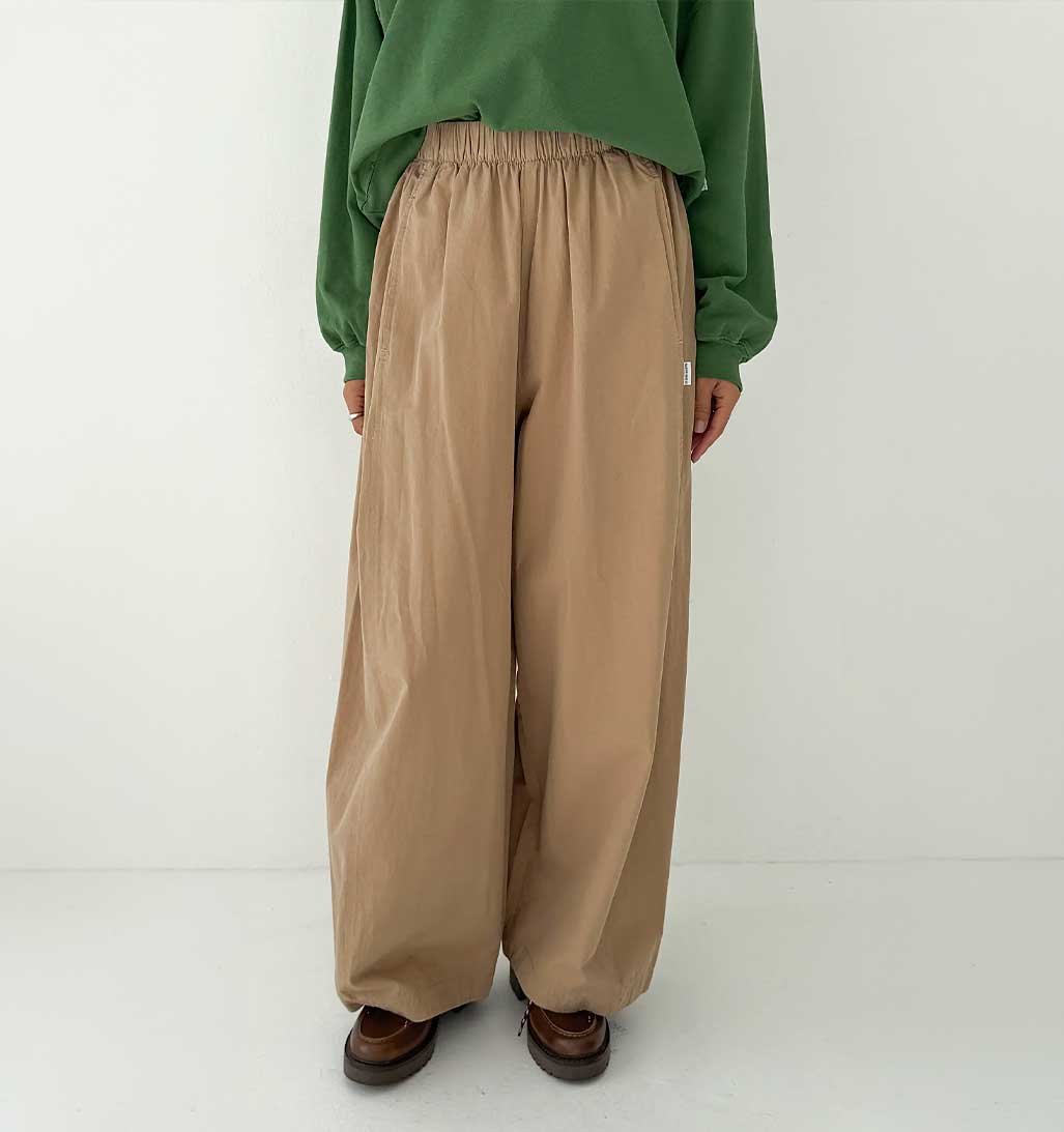 LBS Parachute Pants - Khaki - re - souL
