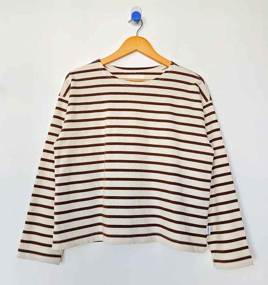 LBS Sailor Striped Top - Coffee Stripe - re - souL